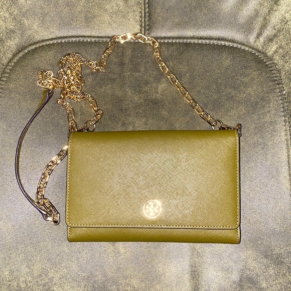 Tory Burch Bags Tory Burch Olive Green Crossbody Bag Poshmark